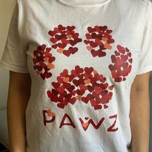 PAWZ heart confetti tee